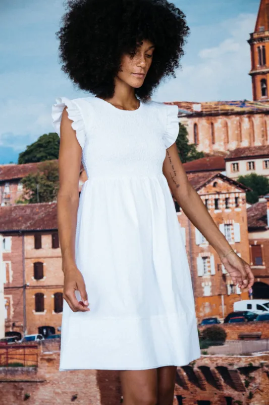 Camilla Dress White made by Ciao Lucia