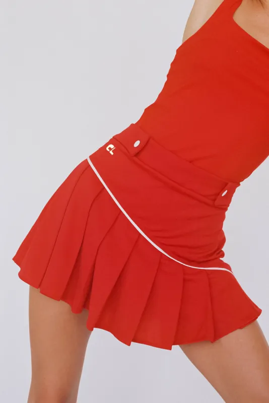 Tennis Skirt 2 Red made by Ciao Lucia