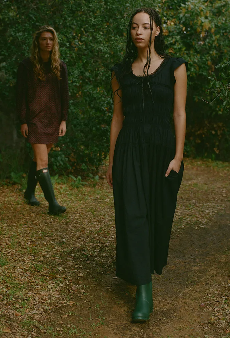 Lauretta Dress Black Cotton Voile sold by Ciao Lucia product image thumbnail 3