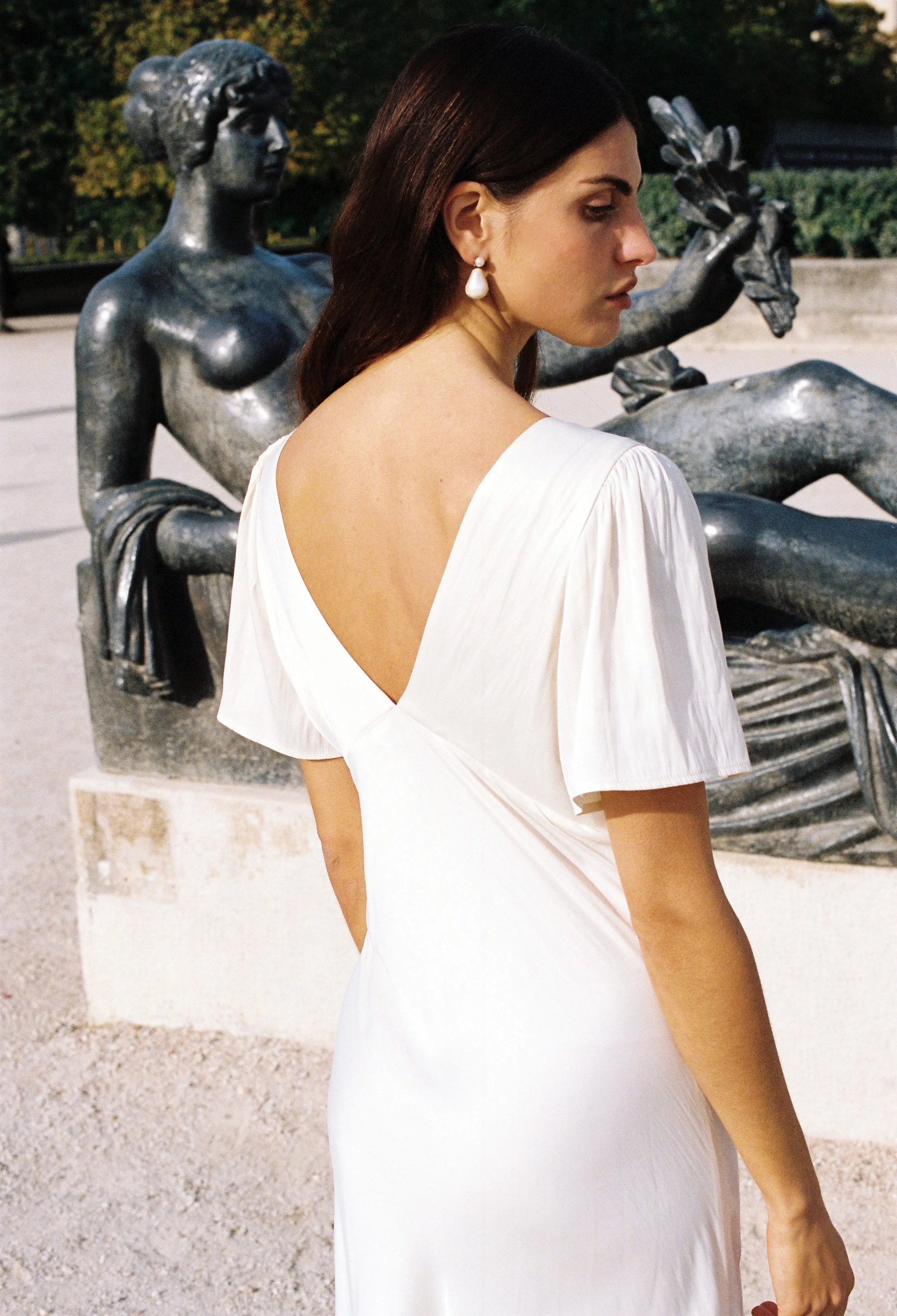 Brunello Ivory Silk Dress sold by Ciao Lucia product image thumbnail 4