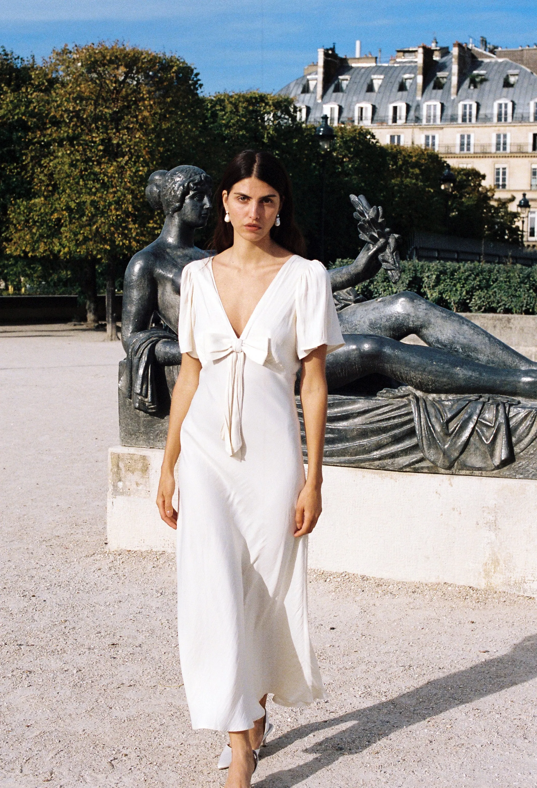 Brunello Ivory Silk Dress sold by Ciao Lucia product image thumbnail 3