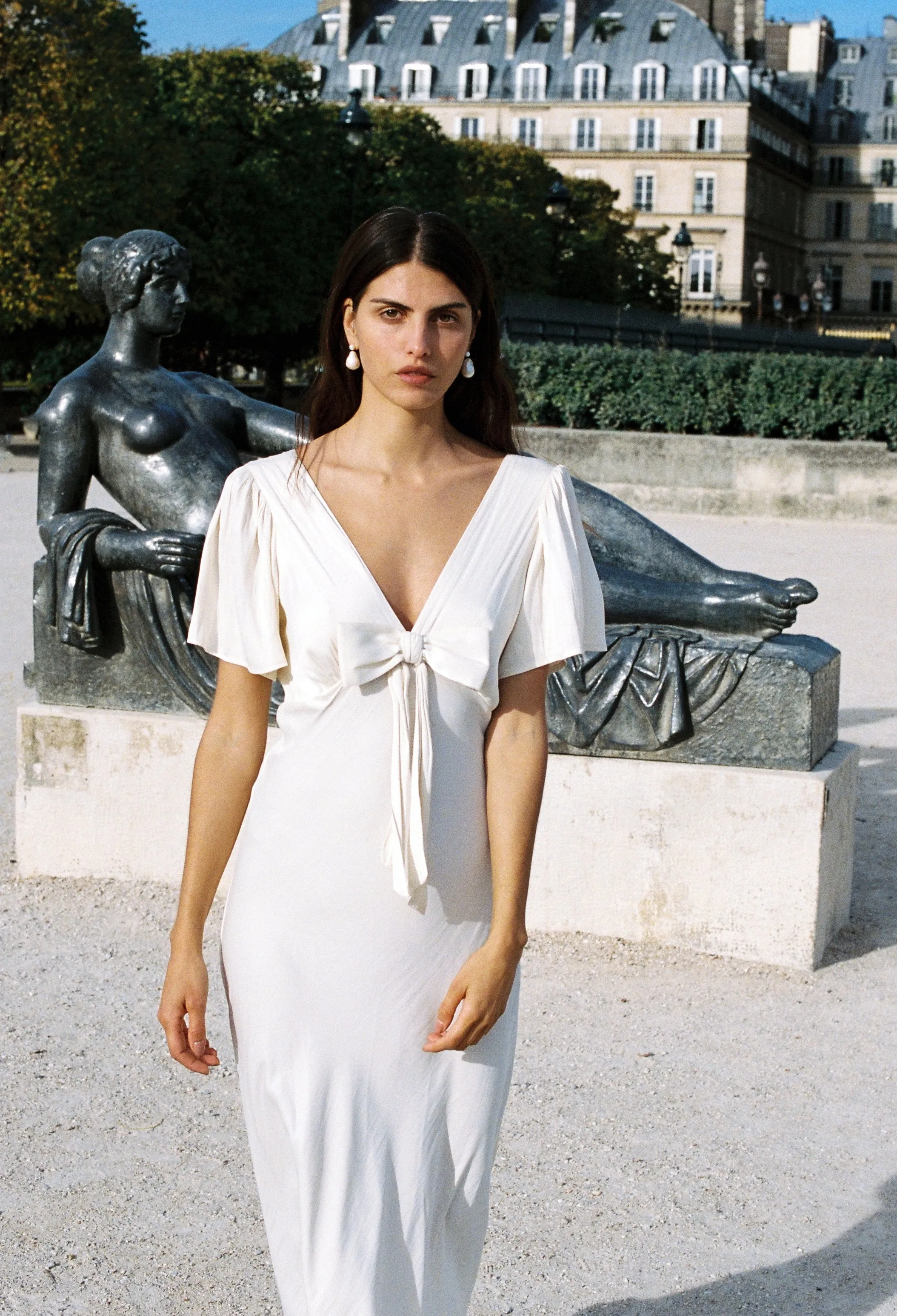 Brunello Ivory Silk Dress sold by Ciao Lucia product image thumbnail 5