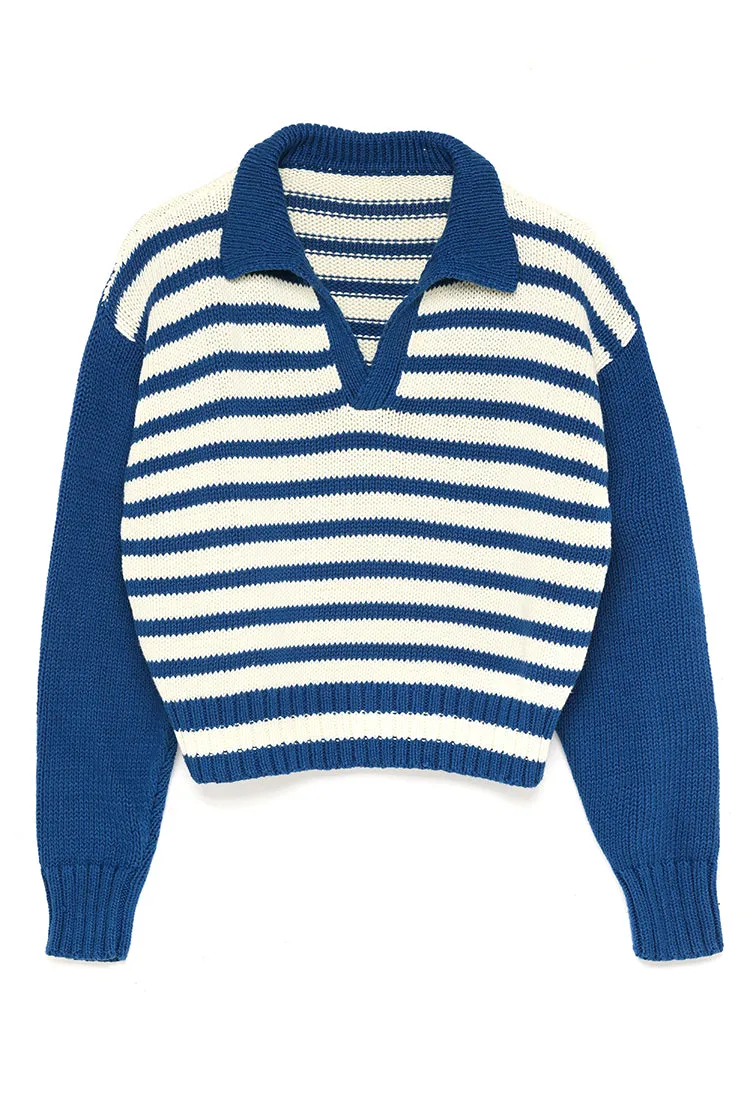 Venezia Polo Blue/Ivory sold by Ciao Lucia product image thumbnail 3