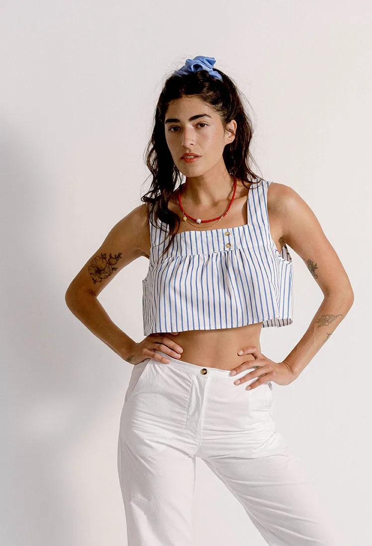 Eva Top Blue Stripe sold by Ciao Lucia product image thumbnail 4