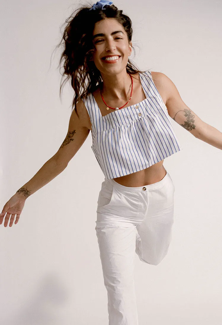 Eva Top Blue Stripe sold by Ciao Lucia product image thumbnail 3