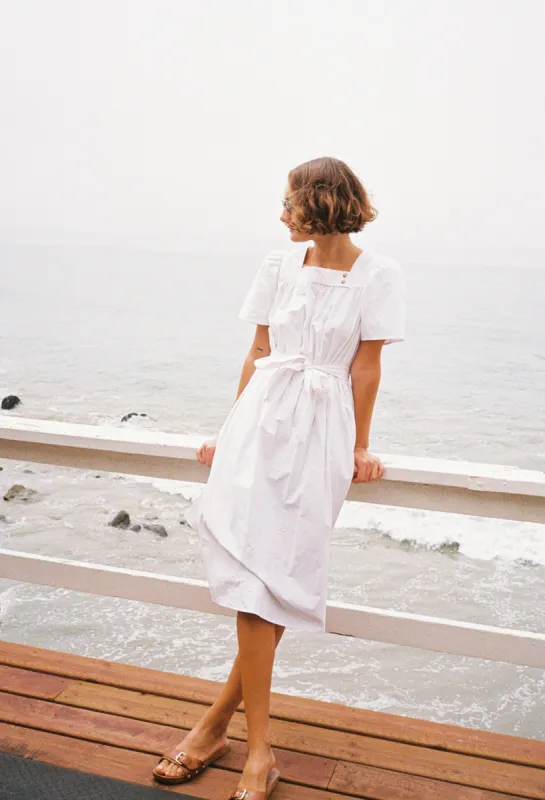 Sardinia Dress White Cotton sold by Ciao Lucia