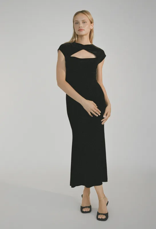 Violeta Dress Black Velvet sold by Ciao Lucia