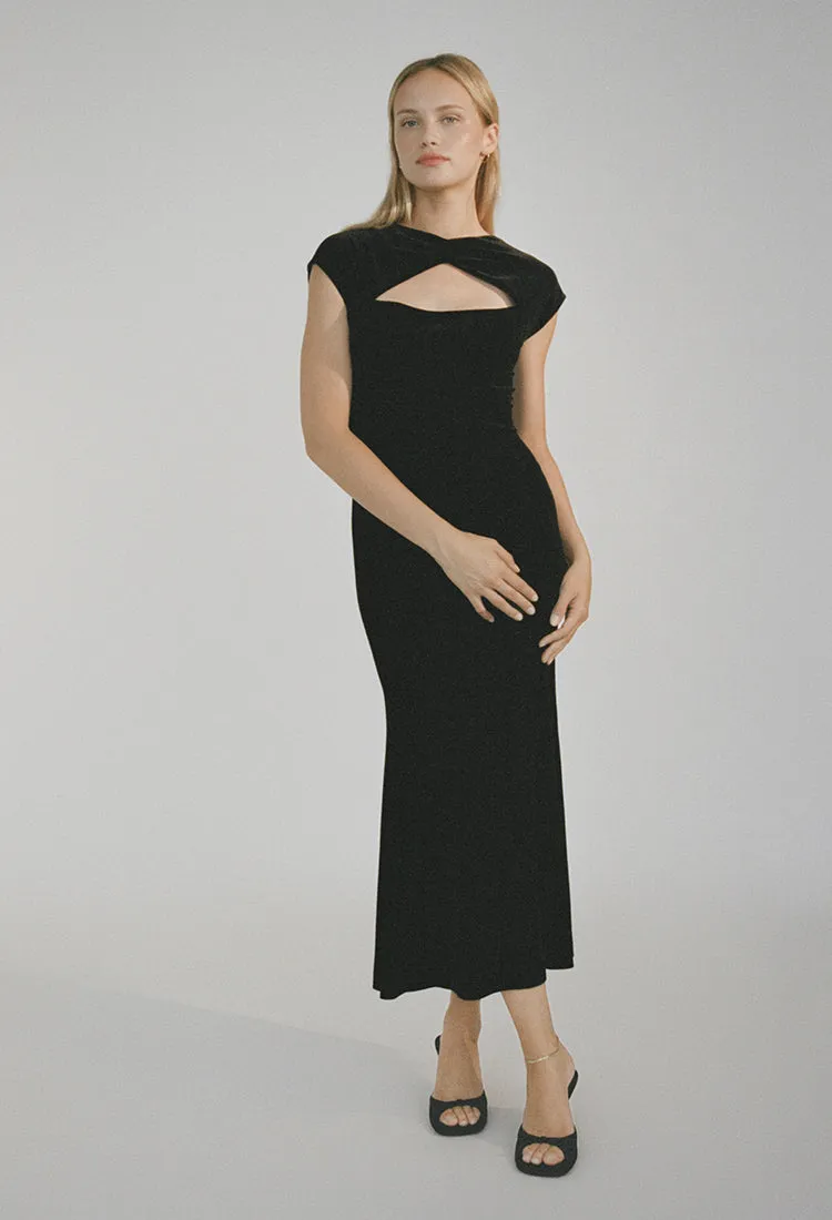 Violeta Dress Black Velvet sold by Ciao Lucia