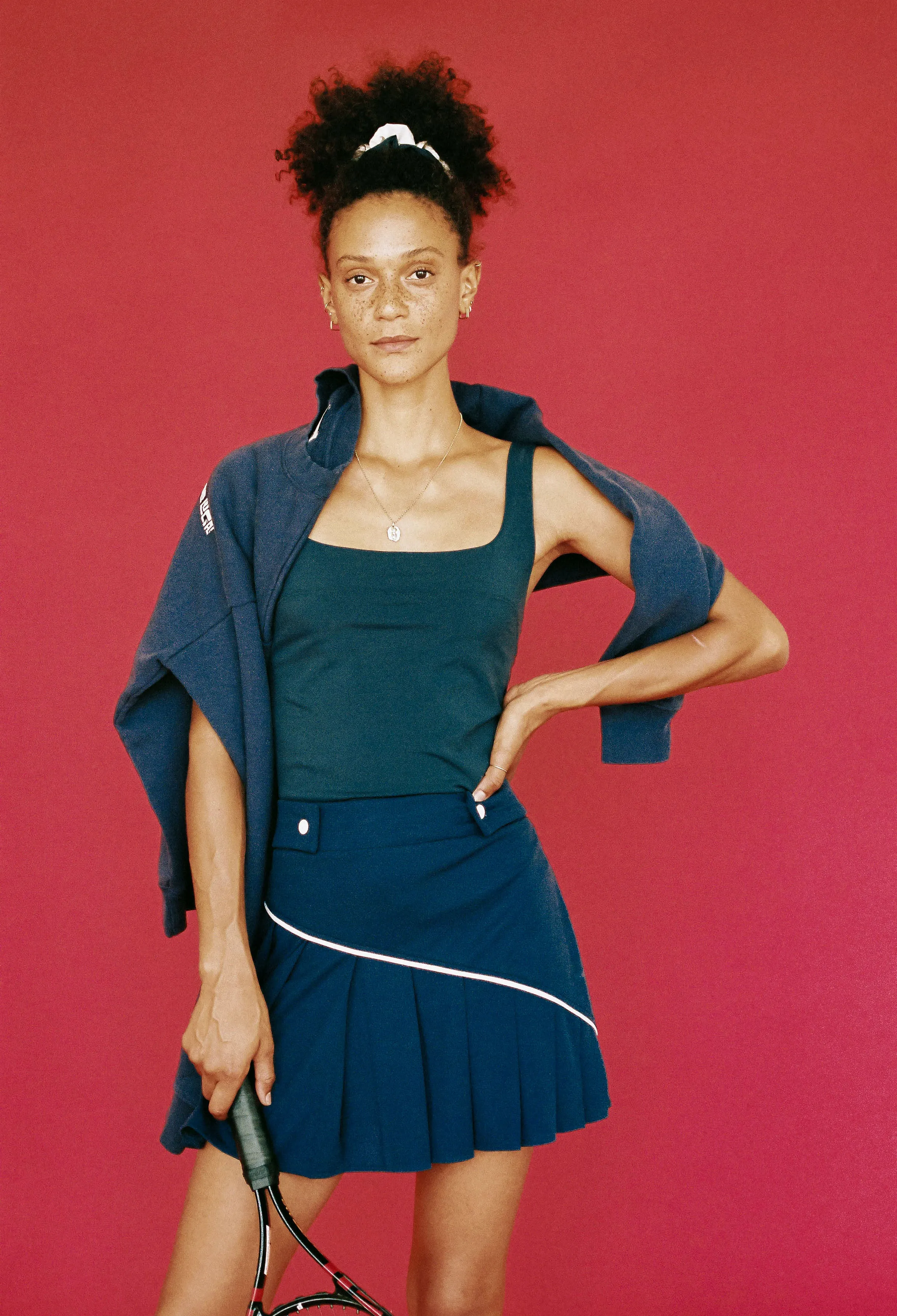 Tennis Skirt 2 Navy sold by Ciao Lucia product image thumbnail 2