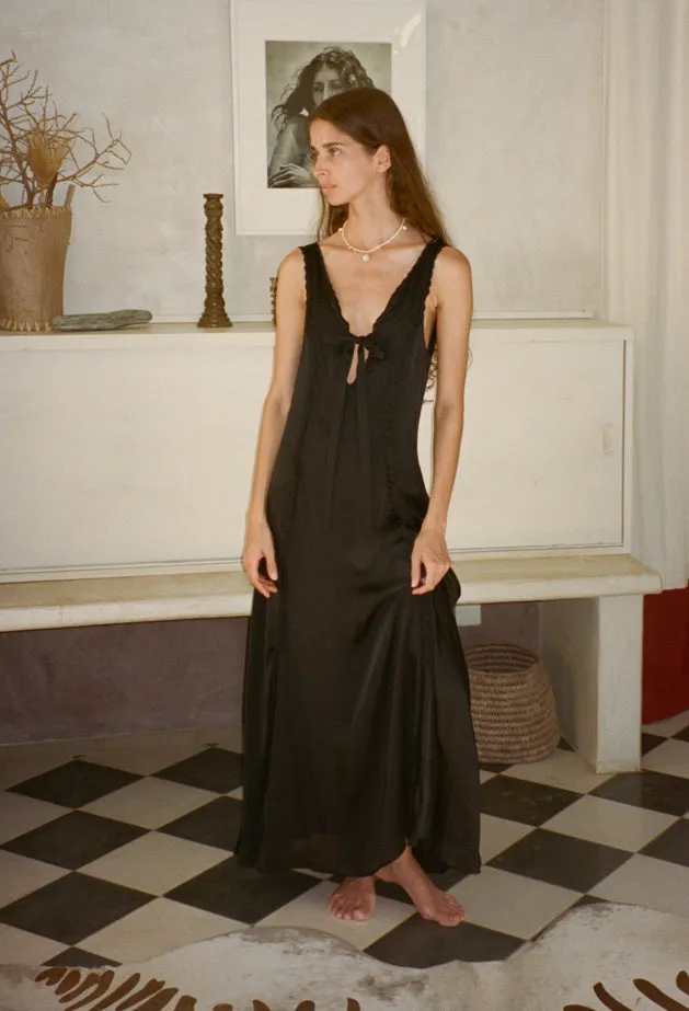 Serena Black Cupro Dress sold by Ciao Lucia product image thumbnail 3