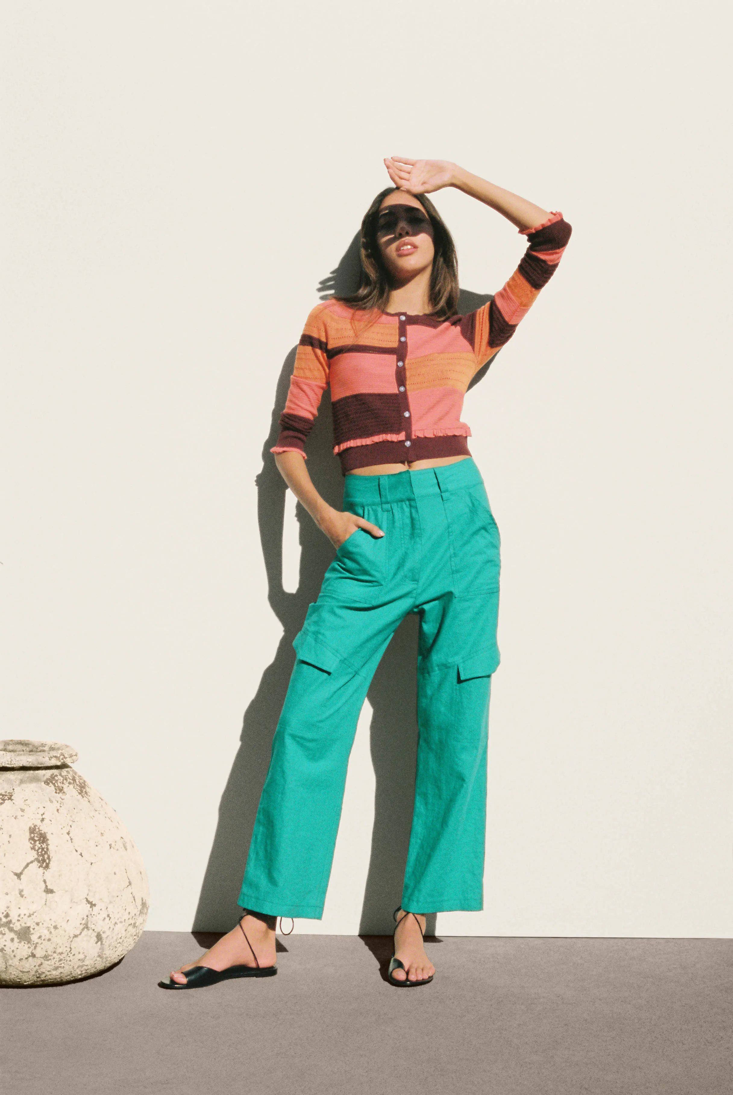 Vedetta Cardigan Eggplant sold by Ciao Lucia product image thumbnail 2