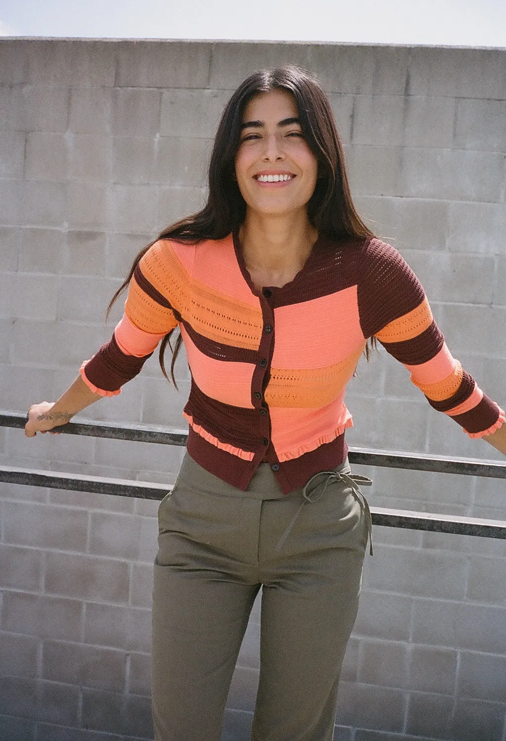 Vedetta Cardigan Eggplant sold by Ciao Lucia product image thumbnail 5