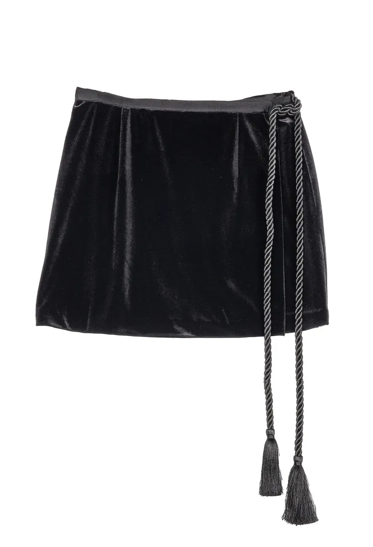 Luz Skirt Black Velvet sold by Ciao Lucia product image thumbnail 5
