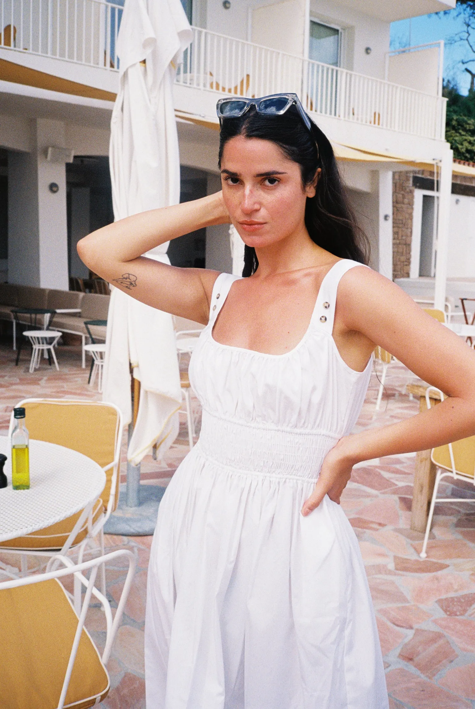 Lara Dress White Cotton sold by Ciao Lucia product image thumbnail 5
