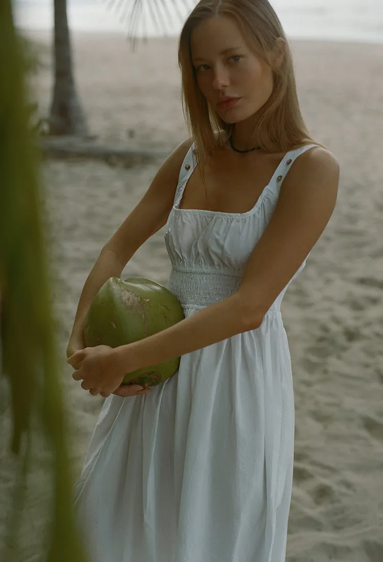 Lara Dress White Cotton sold by Ciao Lucia product image thumbnail 2