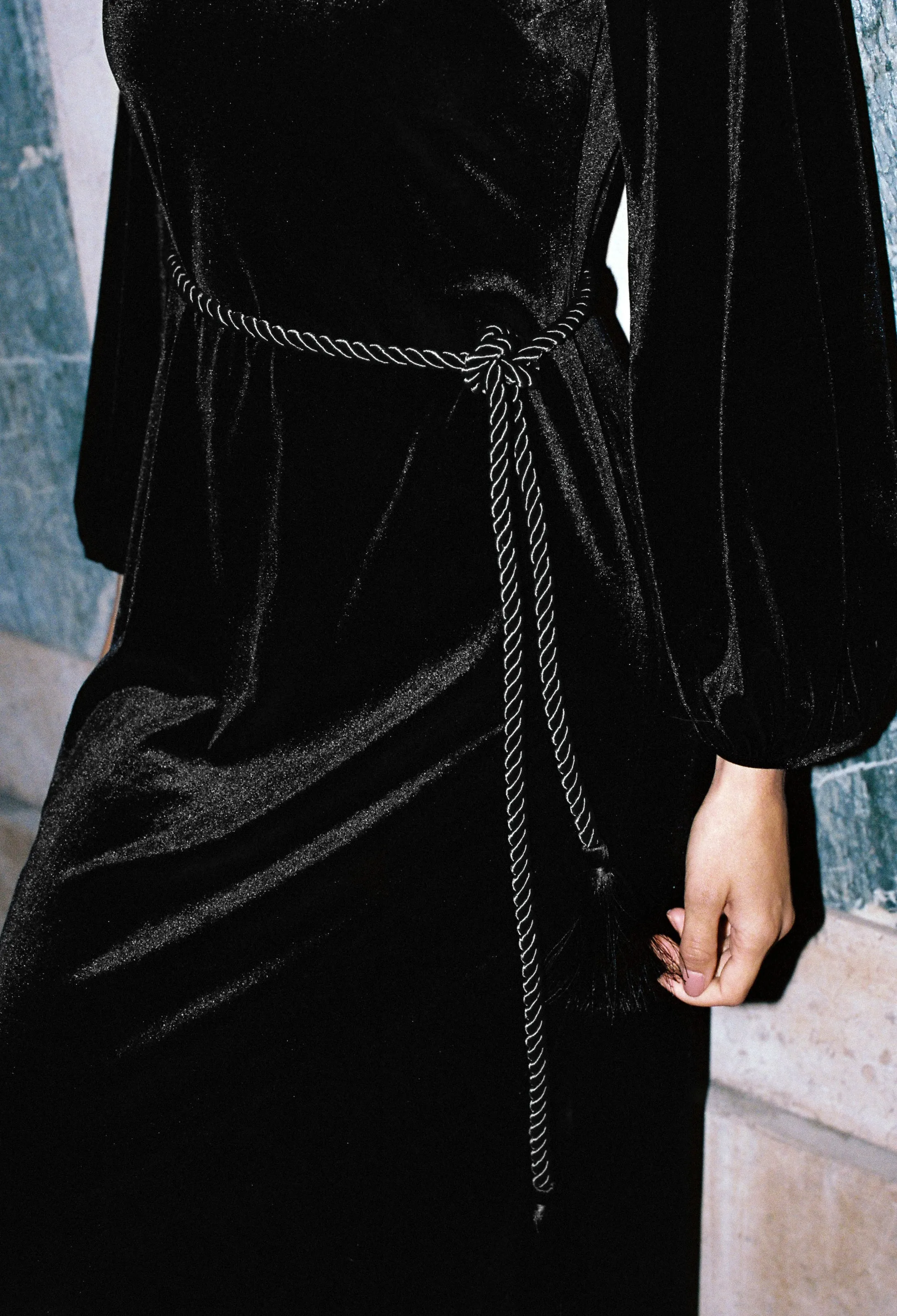 Magdalena Dress Black Velvet sold by Ciao Lucia product image thumbnail 2