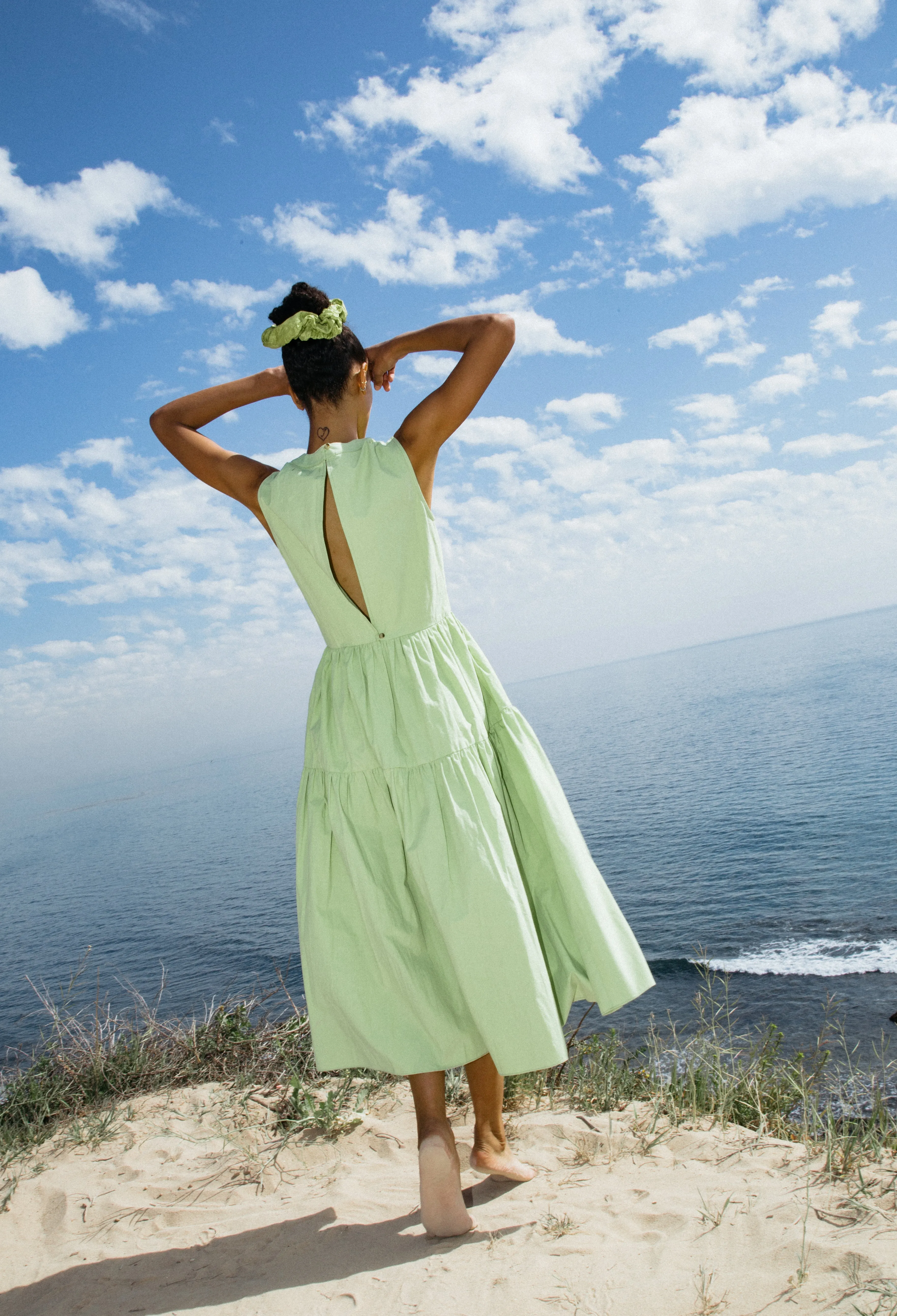 Freya Dress Pistachio sold by Ciao Lucia product image thumbnail 3