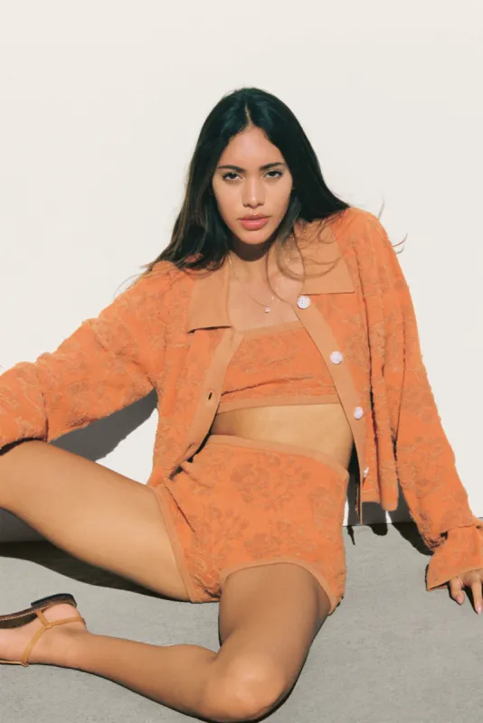 Piero Cardigan Apricot made by Ciao Lucia