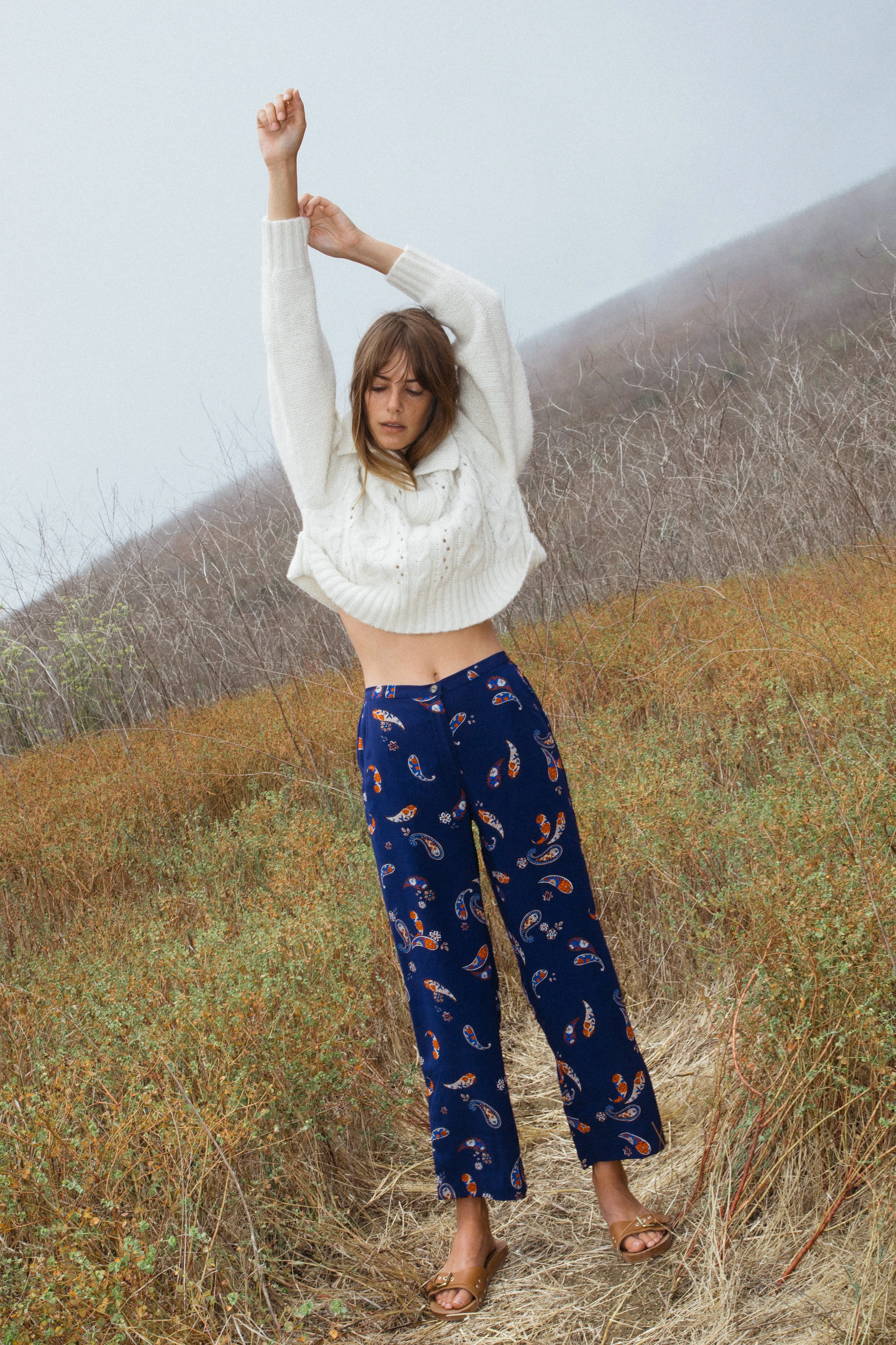 Pietro Pant Paisley Silk sold by Ciao Lucia