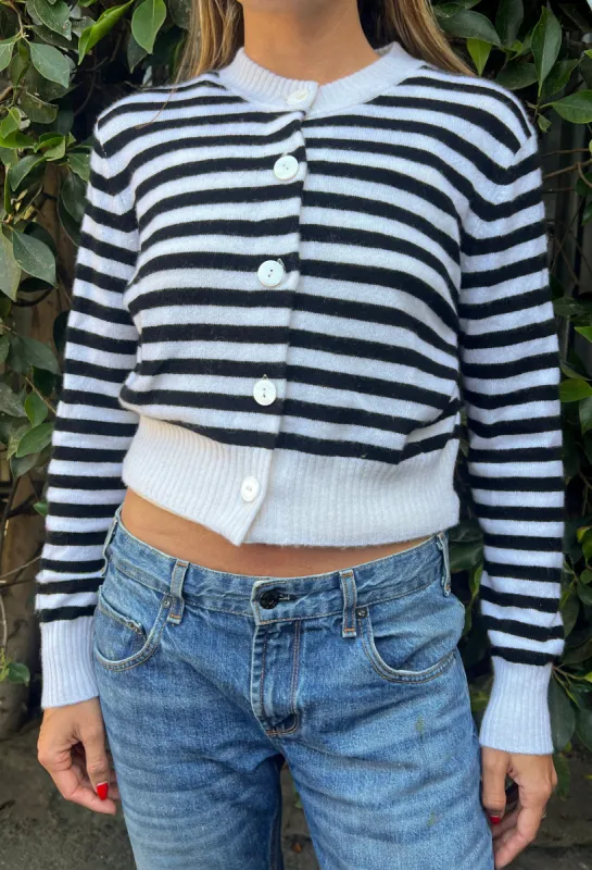 Filipa Cashmere Cardigan Stripe made by Ciao Lucia