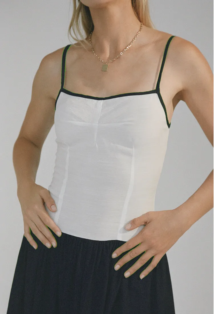 Lina Dress White/Navy sold by Ciao Lucia product image thumbnail 2