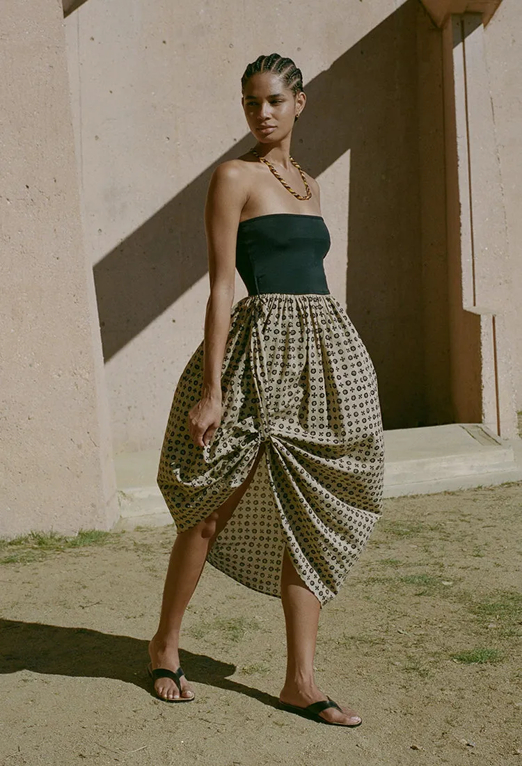 Tufo Dress Sandstone sold by Ciao Lucia