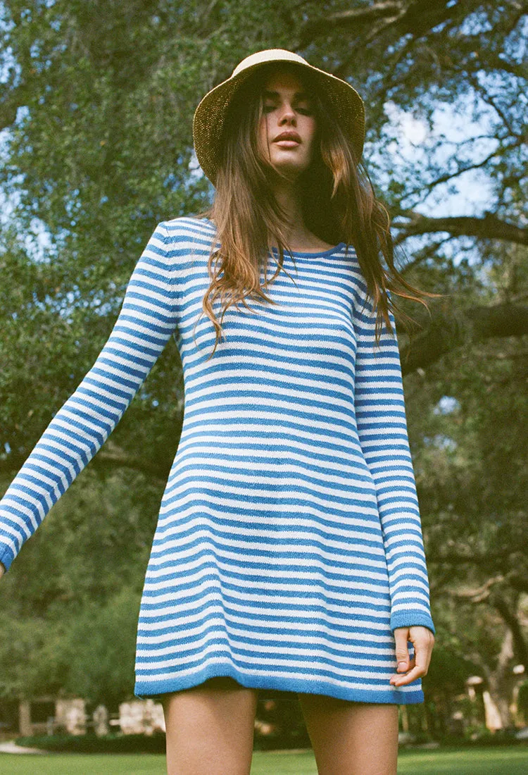 Floriana Dress Blue Stripe sold by Ciao Lucia product image thumbnail 5