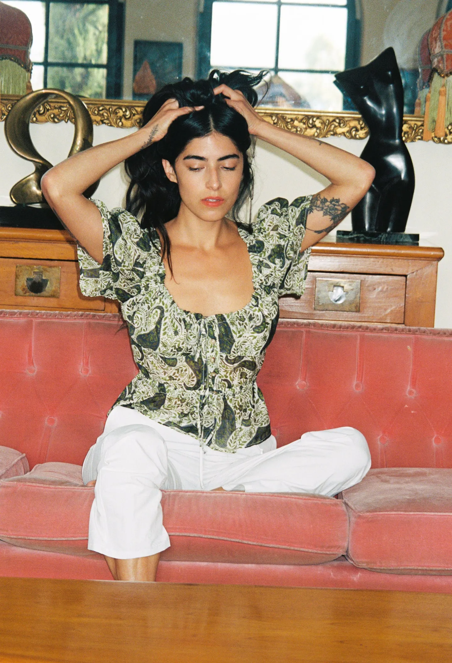 Ezio Top Tie Dye Paisley sold by Ciao Lucia product image thumbnail 2