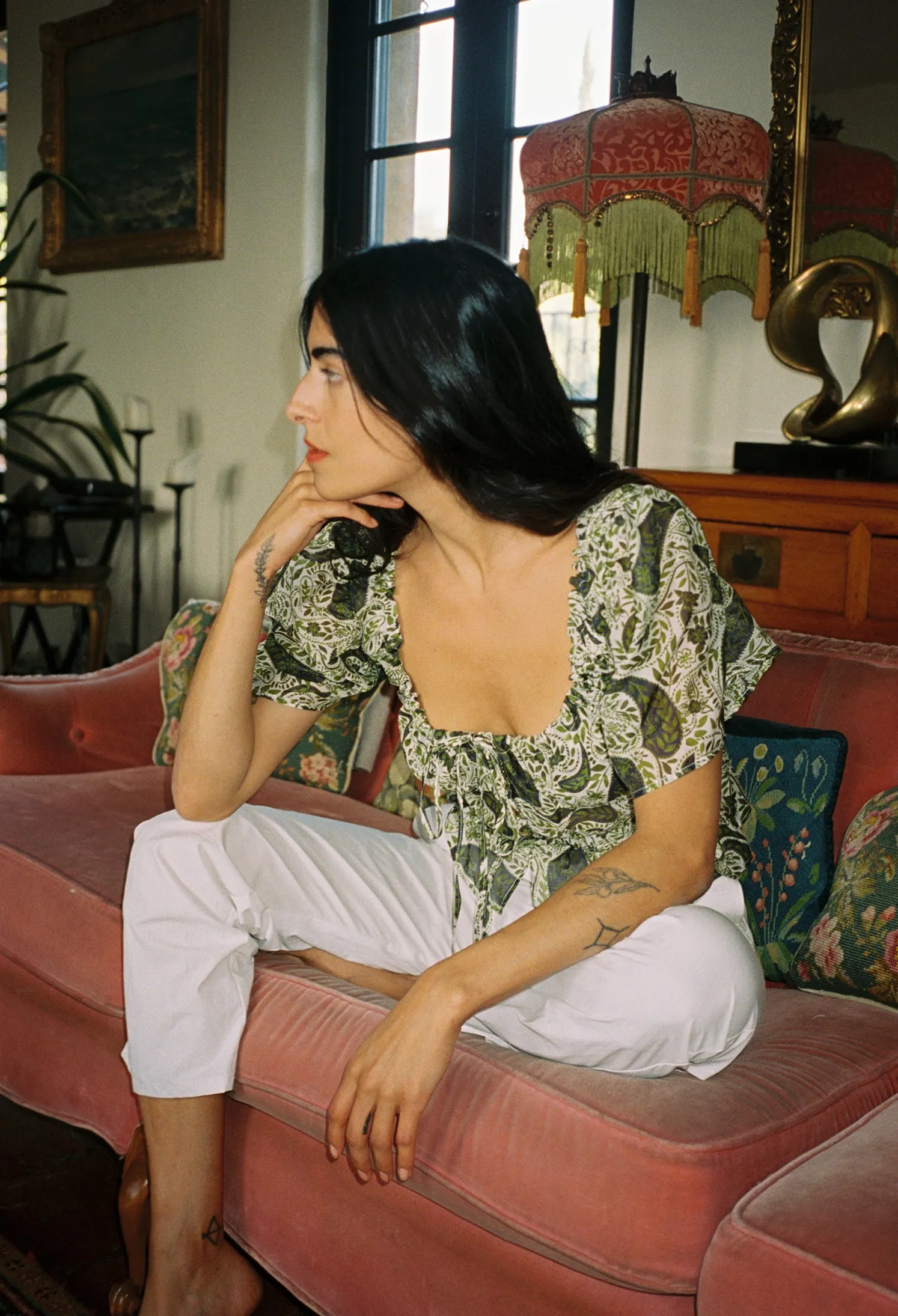 Ezio Top Tie Dye Paisley sold by Ciao Lucia product image thumbnail 3