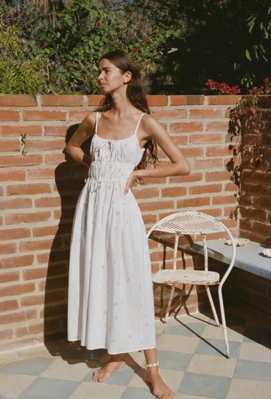 Fabia Dress White Eyelet made by Ciao Lucia