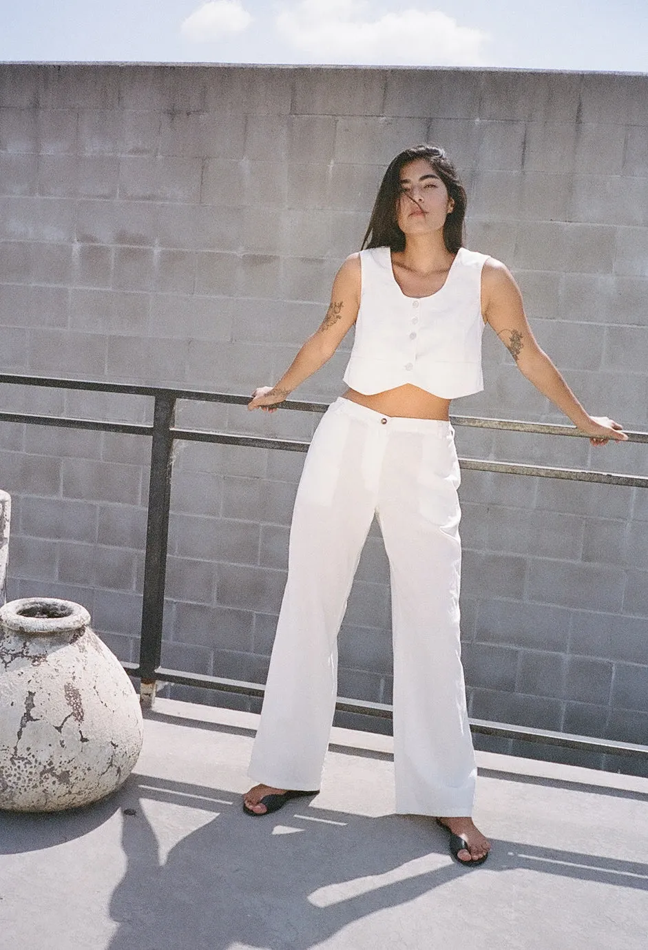 Enzo Pant White sold by Ciao Lucia product image thumbnail 2