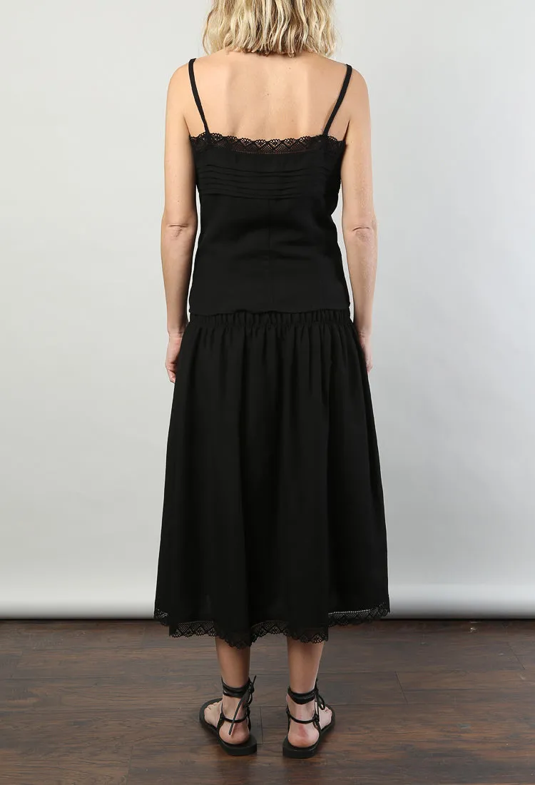 Giulia Top Black Linen sold by Ciao Lucia product image thumbnail 5