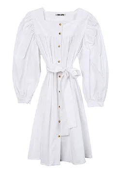 Fabiana Dress White Cotton sold by Ciao Lucia product image thumbnail 3