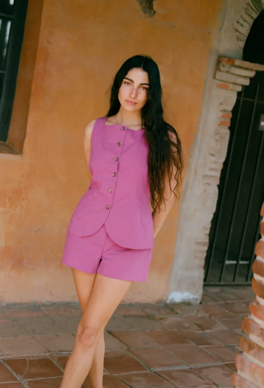 Amira Top Orchid sold by Ciao Lucia