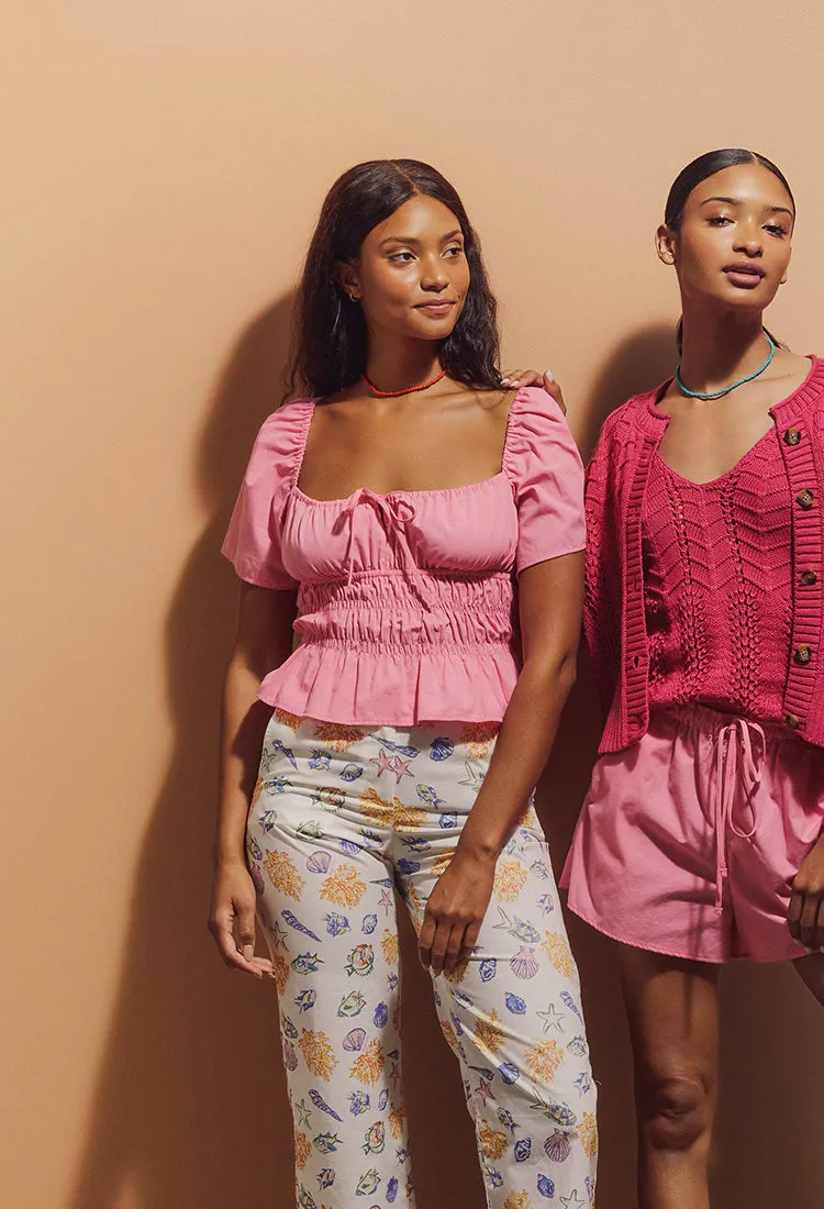 Elvia Top Carnation sold by Ciao Lucia product image thumbnail 3