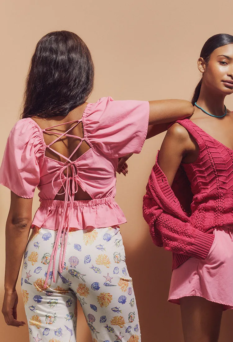 Elvia Top Carnation sold by Ciao Lucia product image thumbnail 2