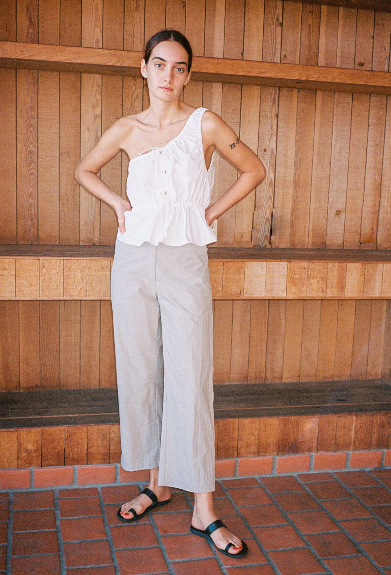 Fia Top White Cotton sold by Ciao Lucia product image thumbnail 3