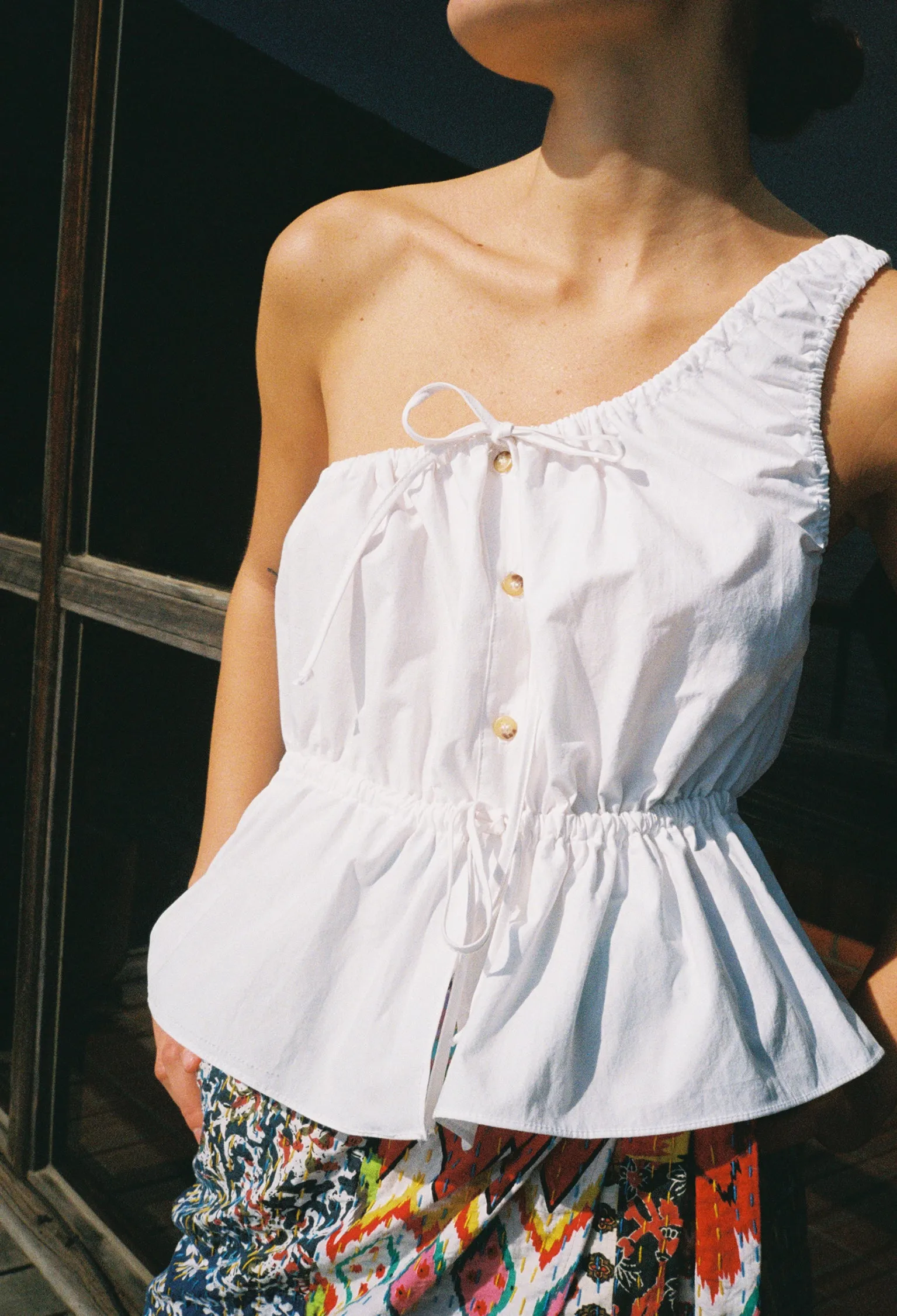 Fia Top White Cotton sold by Ciao Lucia product image thumbnail 4