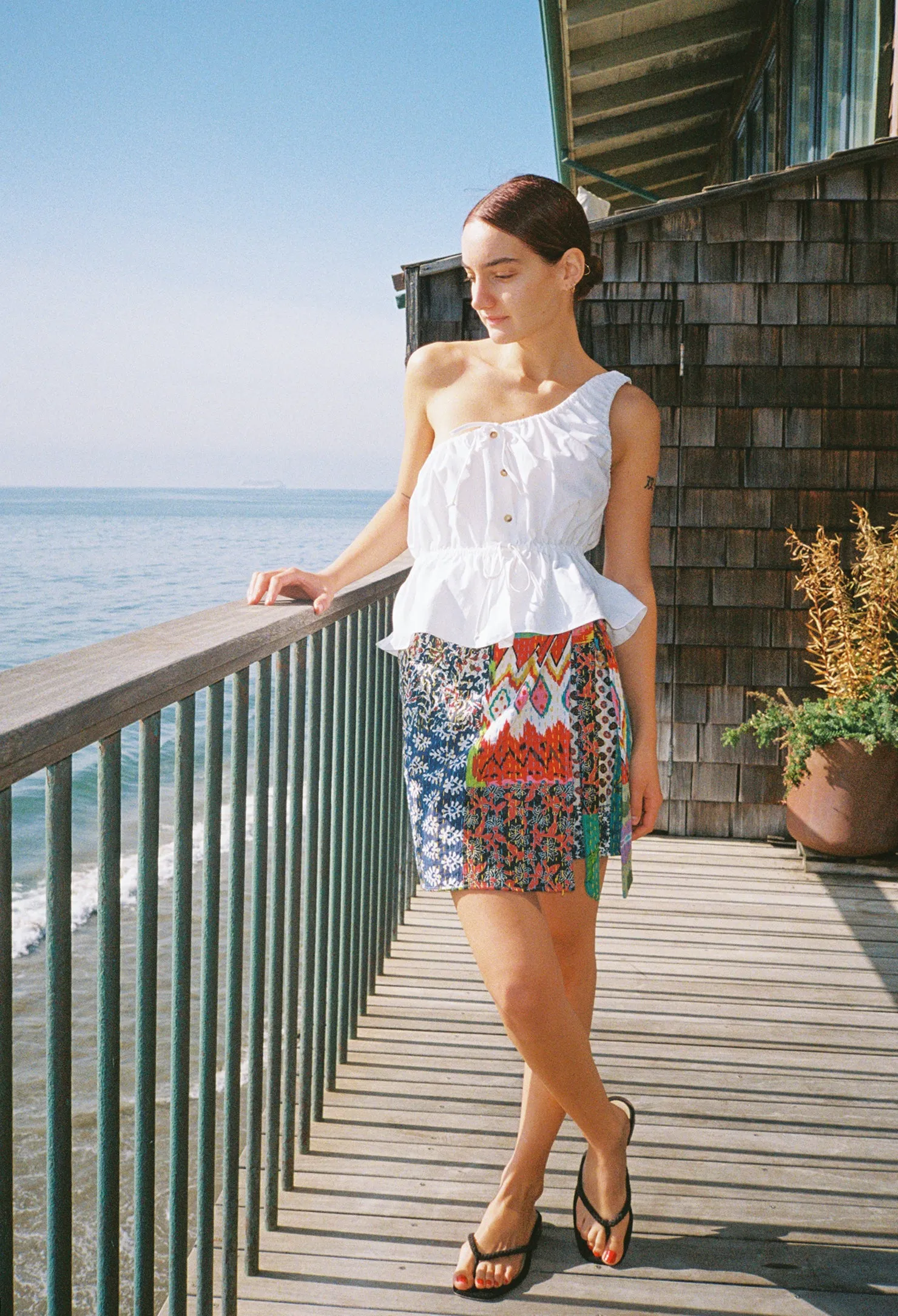 Fia Top White Cotton sold by Ciao Lucia product image thumbnail 5