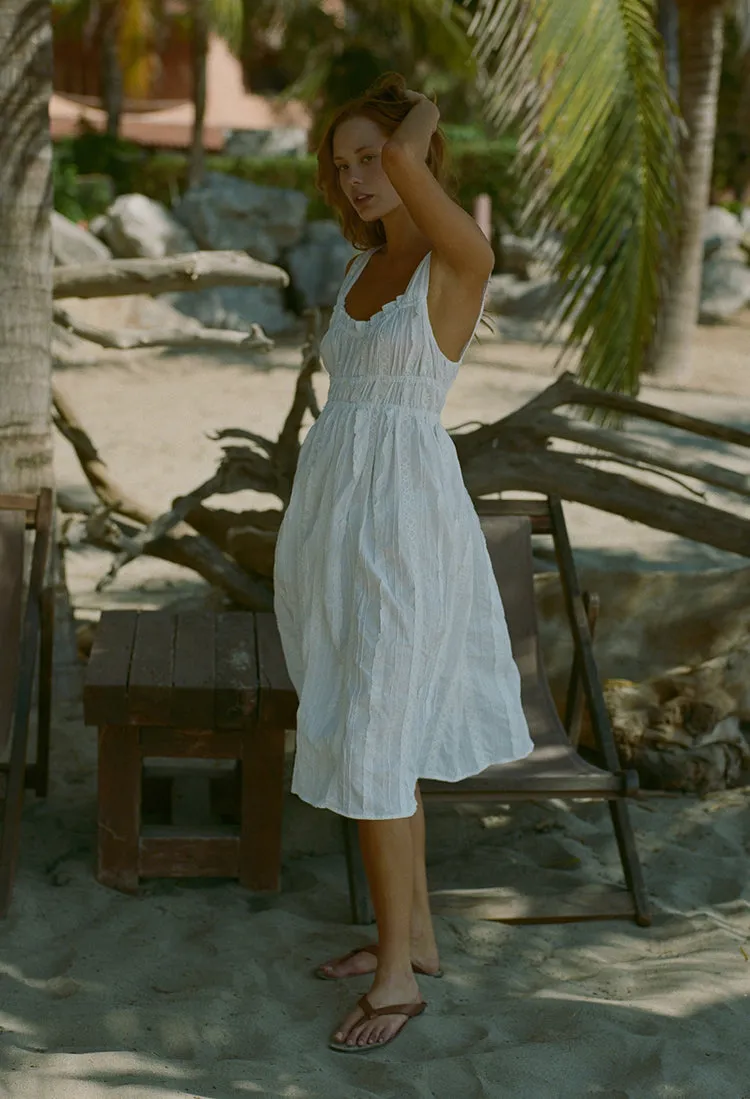 Clara Dress White Lace Cotton sold by Ciao Lucia