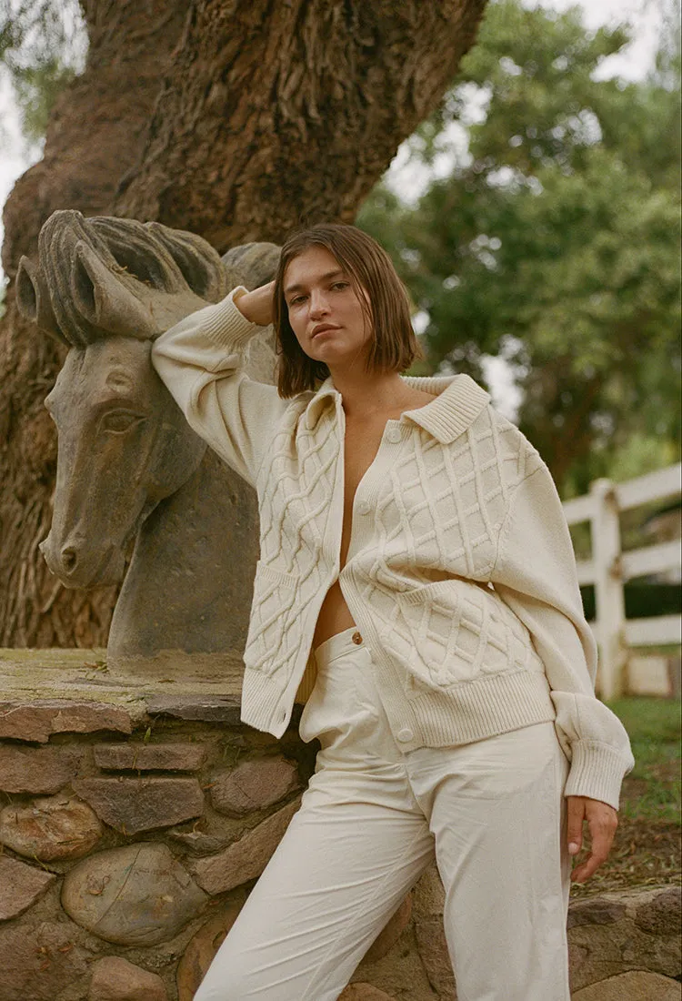 Tomayo Cardigan Ivory sold by Ciao Lucia