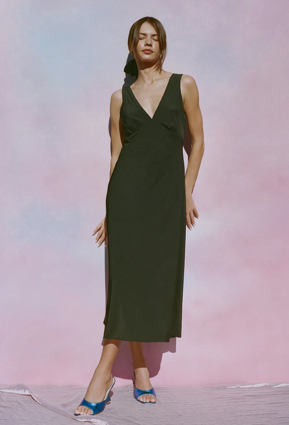 Silvana Dress Matte Black sold by Ciao Lucia