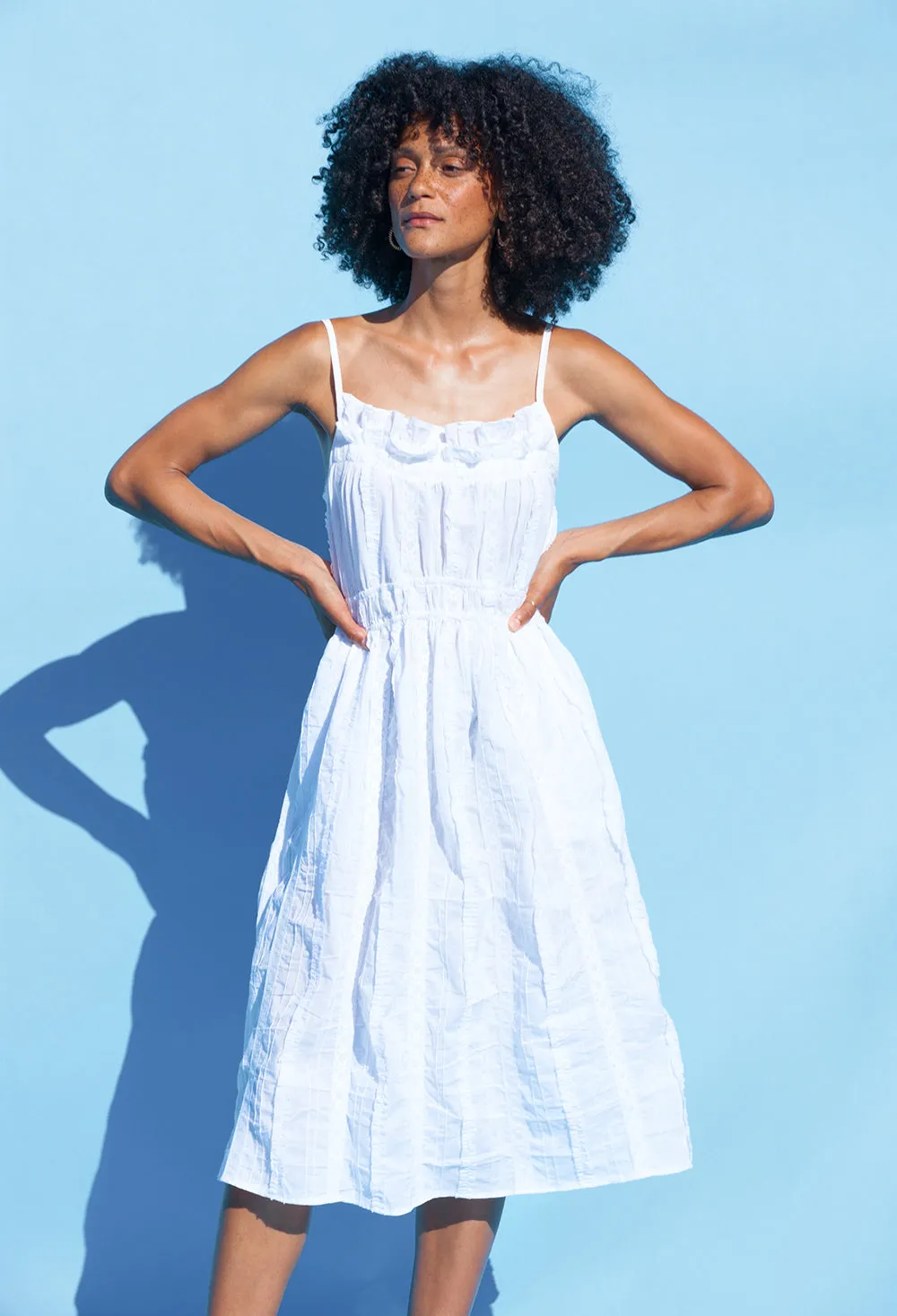 Giada Dress White Lace Cotton sold by Ciao Lucia