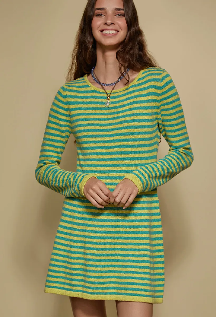 knee length dresses for ladies FLORIA MINI DRESS WITH BOW – SHOPQUEI main image 0