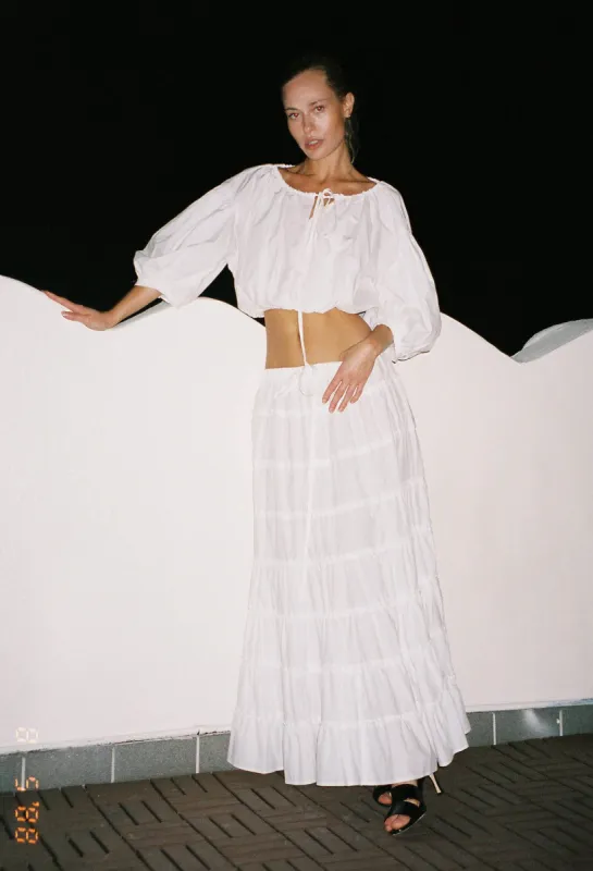 Formentera Skirt White made by Ciao Lucia