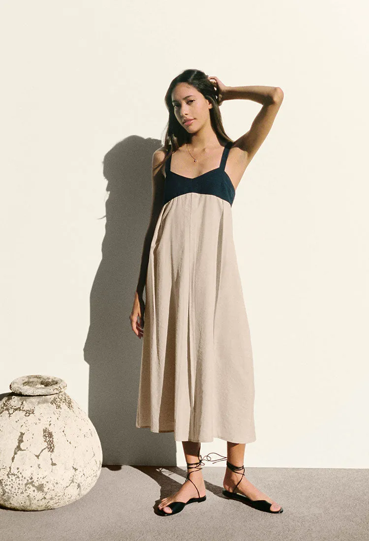 Daria Dress Taupe sold by Ciao Lucia