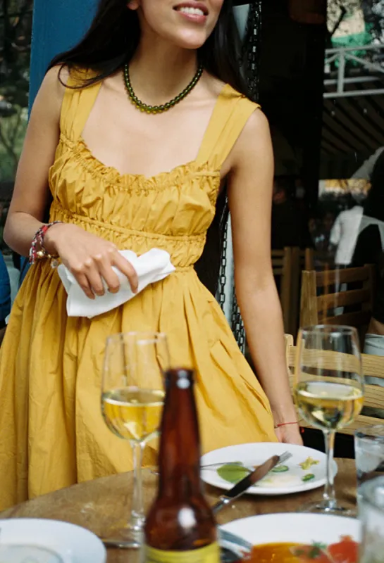 Clara Dress Amber sold by Ciao Lucia