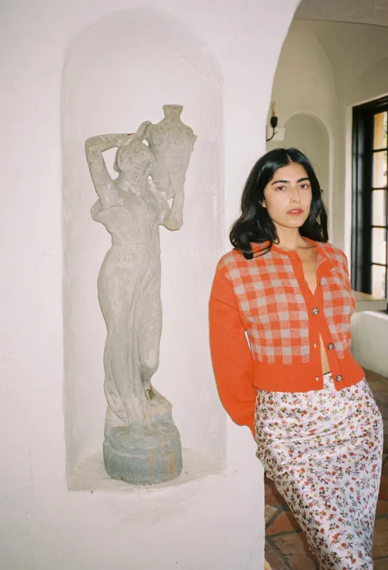 Varese Cardigan Orange/Sand made by Ciao Lucia