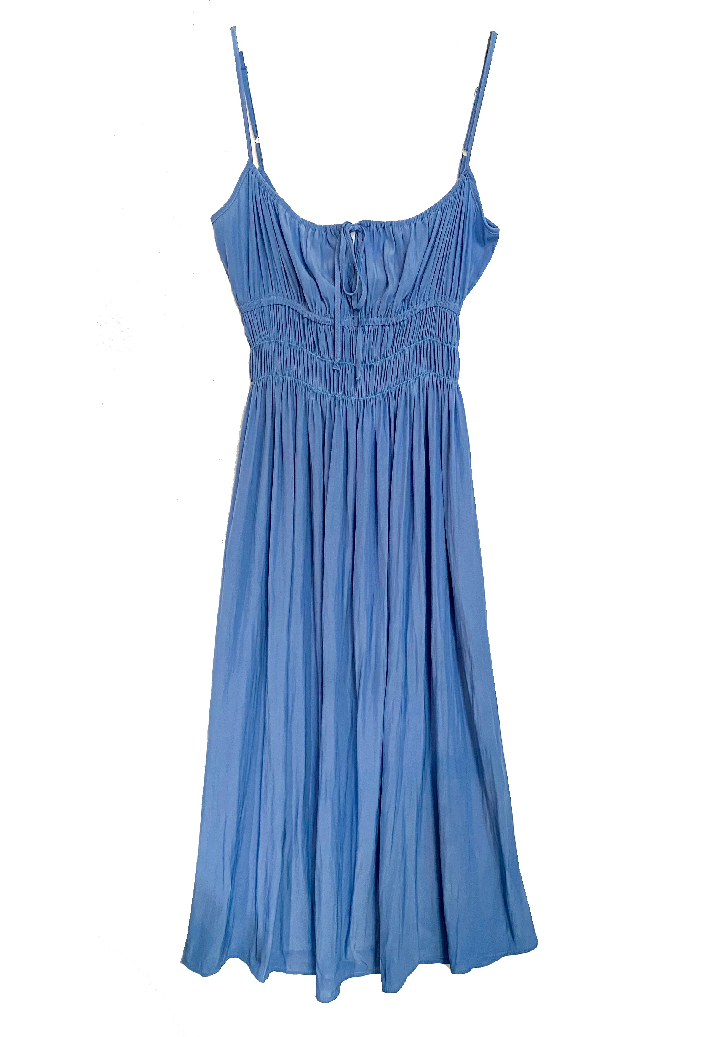 Gabriela Amalfi Blue Silky Dress sold by Ciao Lucia product image thumbnail 5