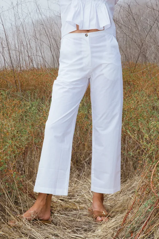 Pietro Pant White Cotton sold by Ciao Lucia